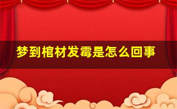 梦到棺材发霉是怎么回事